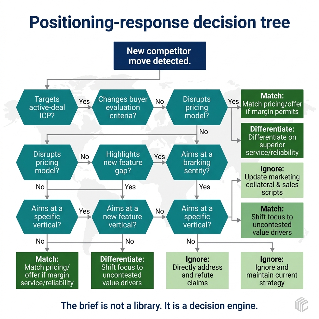 Positioning-response decision tree