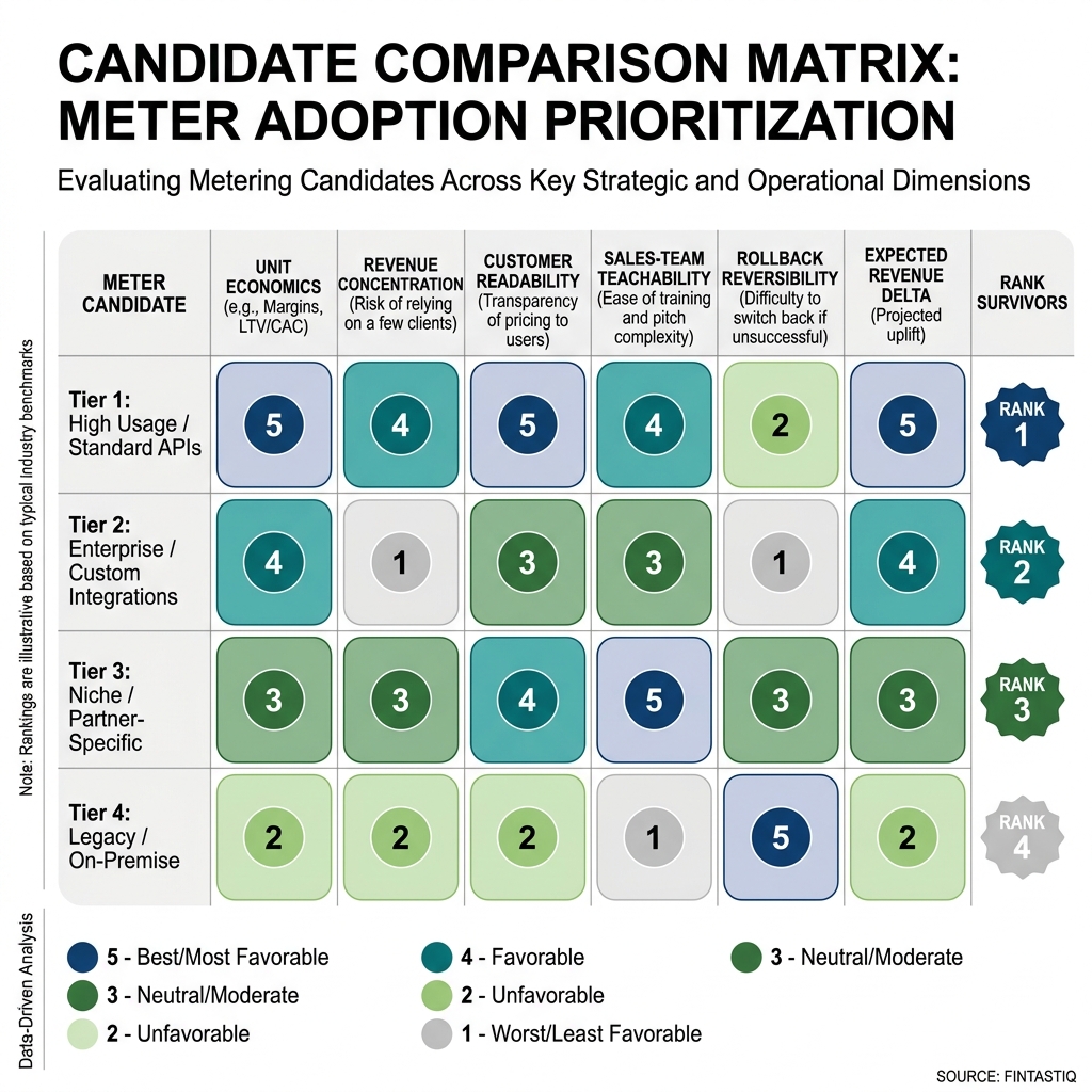 Meter-candidate comparison matrix